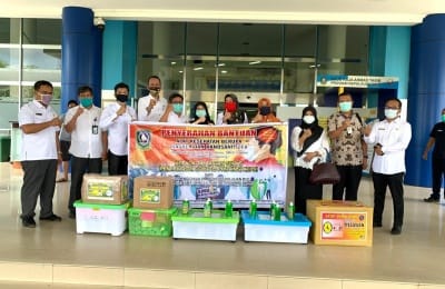 Siswa SMK KEPRI Salurkan Bantuan ke Rumah Sakit Umum Provinsi  RSUP RAT