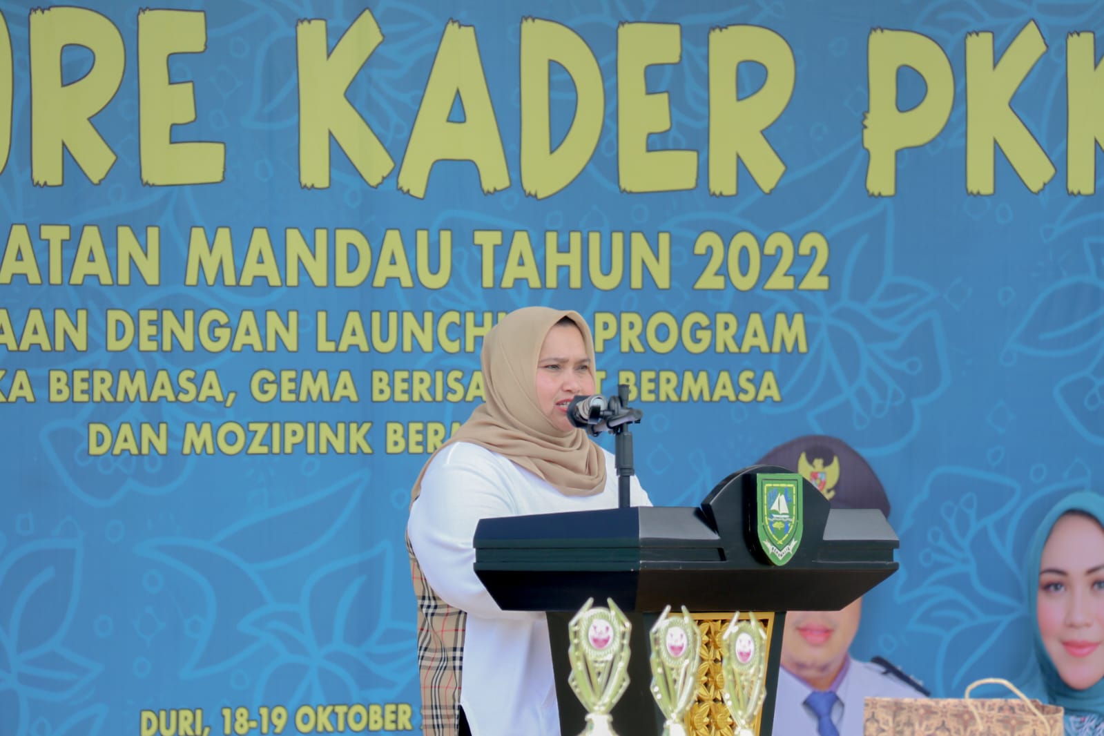 Buka Jambore PKK Kecamatan Mandau, Bupati Kasmarni Berikan Apresiasi