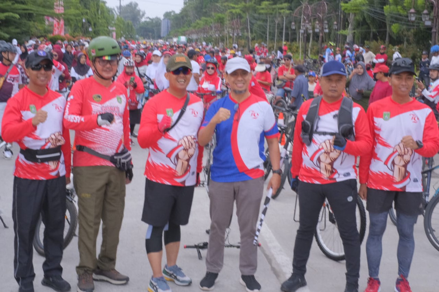 Dandim 0320/Dumai Letkol Inf Antony Tri Wibowo Hadiri Fun Bike & Riding di Taman Bukit Gelanggang