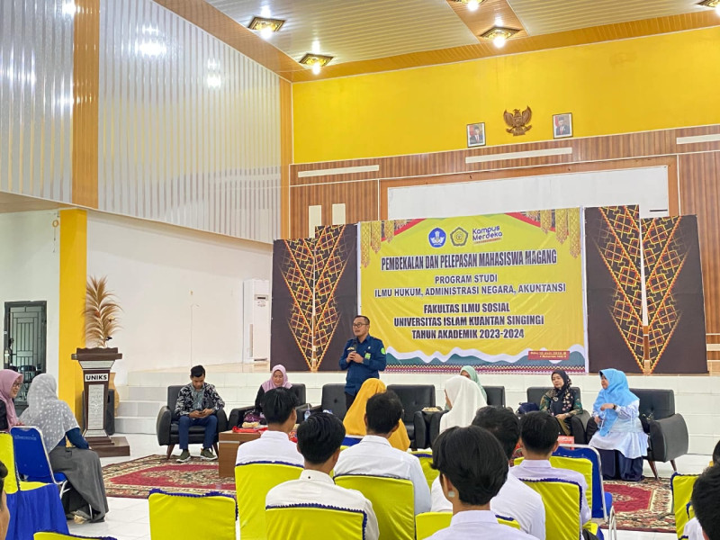 FIS UNIKS Hadirkan Ketua dan Sek PN Telku pada Pembekalan dan Pelepasan Mahasiswa Magang FIS UNIKS