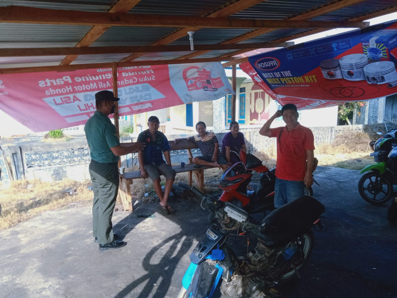 Komsos di Kampung Pancasila Dilakukan Oleh Babinsa Koramil 06 Merbau