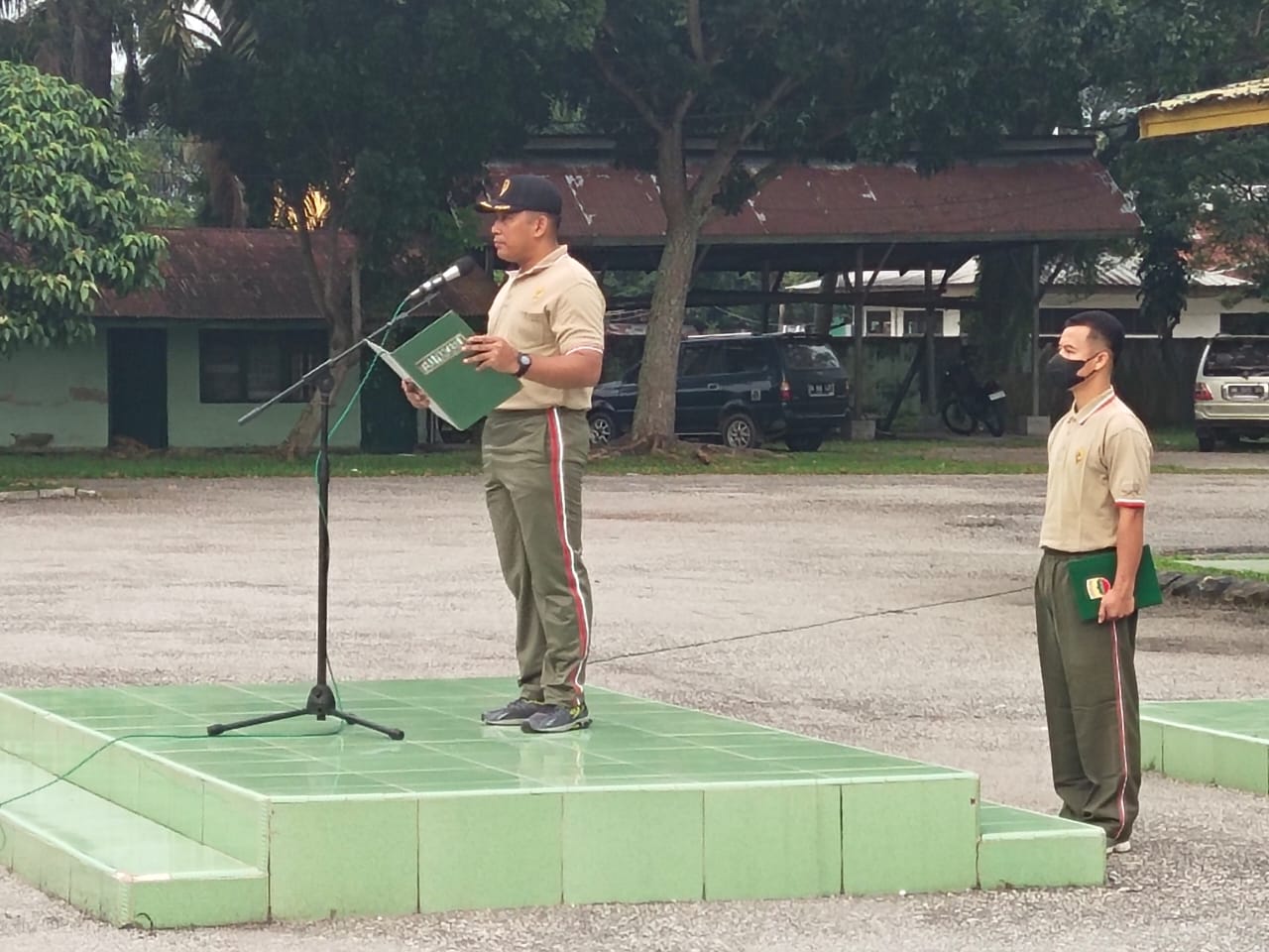 Dandim 0320/Dumai Pimpin Upacara Sempena Hari Olahraga Nasional