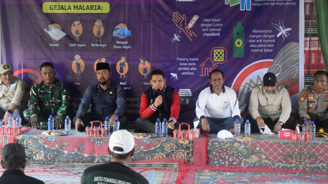 Pj Bupati Inhil Turun Langsung Tindak Lanjuti Kasus KLB Malaria di Desa Kuala Selat