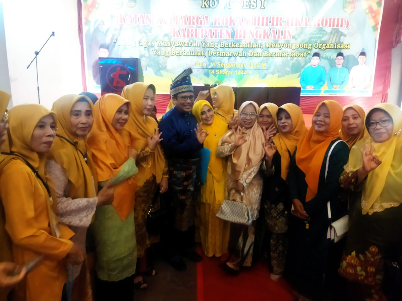 Gelar Kongres I, Dr H. Aready, SE M.Si Terpilih Nakhodai Ika-Rohil Kabupaten Bengkalis