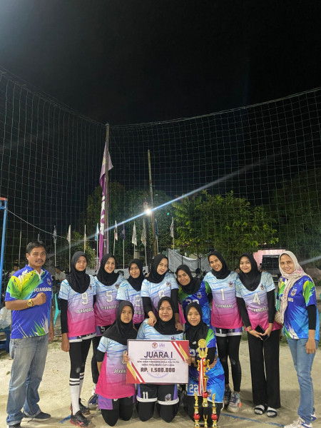 Team Voli Putri Dishub Pekanbaru Raih Juara I di Turnamen  GBWU Cup ke-ll 2024