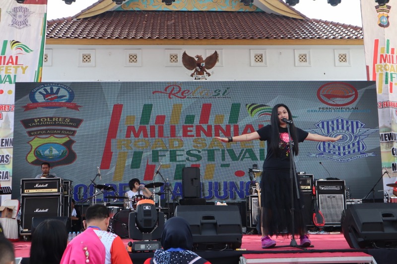 Meriahnya Millennial Road Safety Festival 2019 Polres Tanjung Pinang