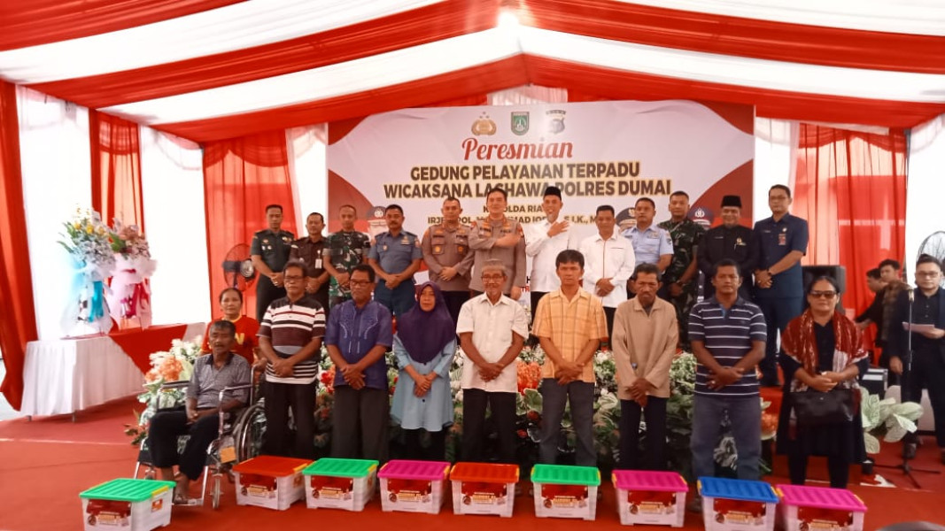 Dandim 0320/Dumai Ucapkan Selamat Atas Peresmian Gedung Pelayanan Baru Polres Dumai