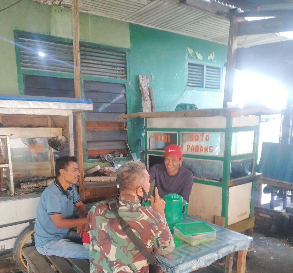 Cegah Covid-19, Peltu Wawan Sosialisasikan Pencegahan