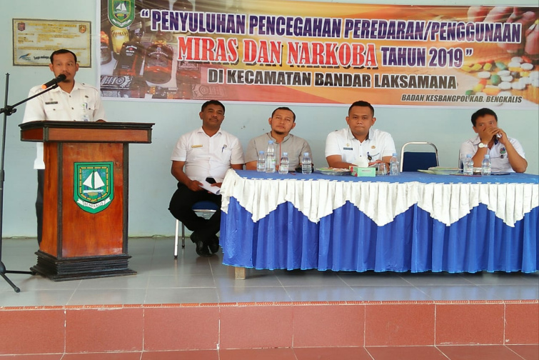 Bakesbangpol Bengkalis Ajak Warga Talang Muandau Cegah Peredaran Penyalahgunaan Miras dan Narkoba