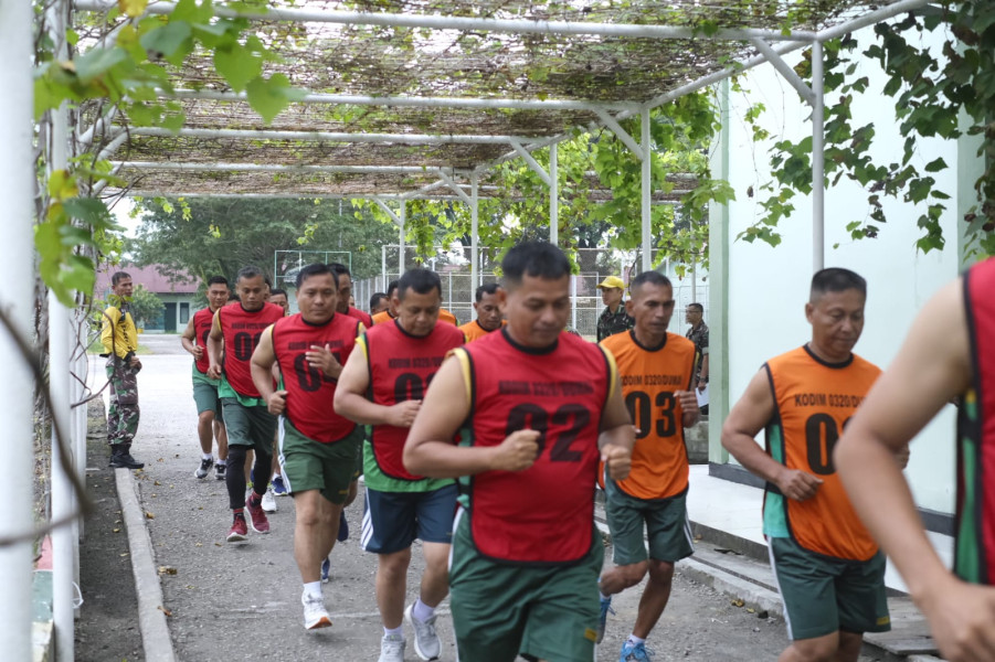 Kodim 0320/Dumai Gelar Tes Kesemaptaan Untuk Tingkatkan Kesiapan Fisik Personil