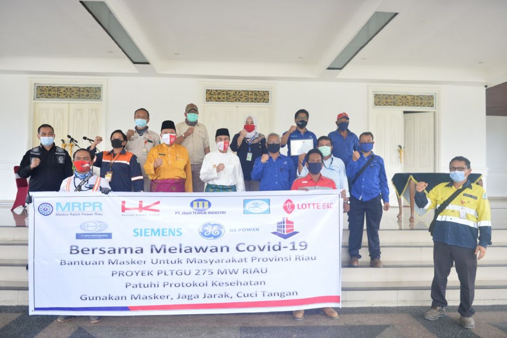 Melawan Covid19, Gubri Terima Bantuan Masker