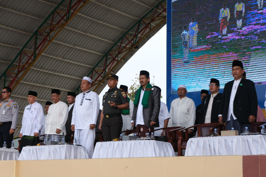Sempena Hari Santri Nasional, Dandim 0320/Dumai Hadiri Upacara Peringatan di Bukit Gelanggang