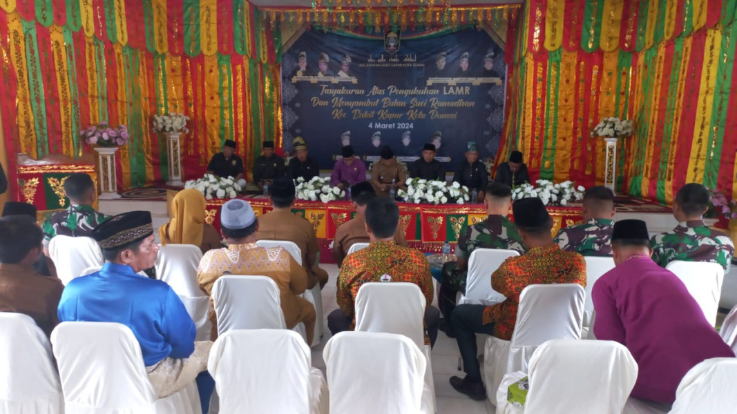Peltu Cecep Komara Hadiri Tasyakuran Atas Pengukuhan Pengurus LAMR Bukit Kapur