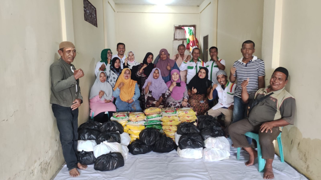 Pusaka Langkat Kota Dumai, Berbagi Paket Sembako Jelang Ramadhan