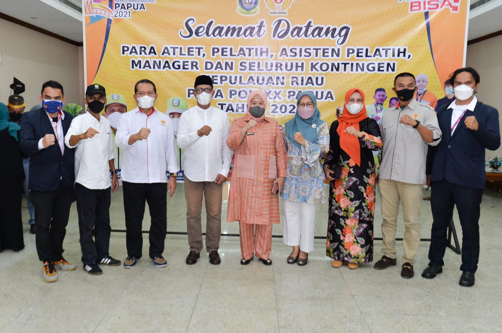 Wakil Gubernur Sambut Kedatangan Kontingen Kepri Pada PON XX di Papua 