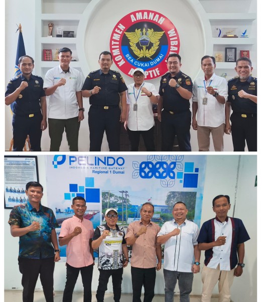 BUMD Pembangunan Dumai Audiensi ke Pelindo dan Bea Cukai, Bahas Dukungan Kepelabuhanan dan Kepabeanan