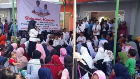Relawan Kerjo Jokowi-Ma'ruf Gelar Syukuran, Klaim Menang di Tangerang