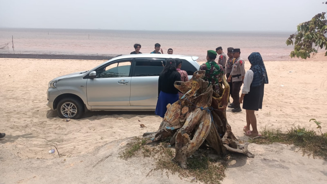 Personil Pos Yan Pantai Koneng Laksanakan Sosialisasi Pencegahan Covid-19