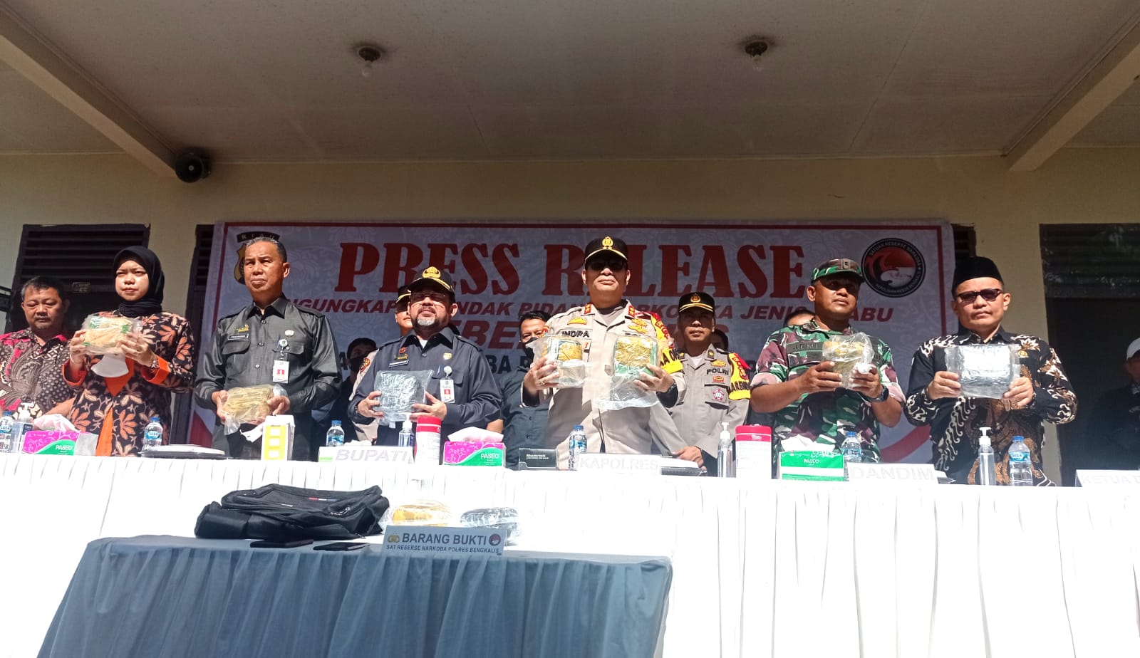 Tim Opsnal Narkoba Polres Bengkalis Ungkap Narkotika 9 Kilogram