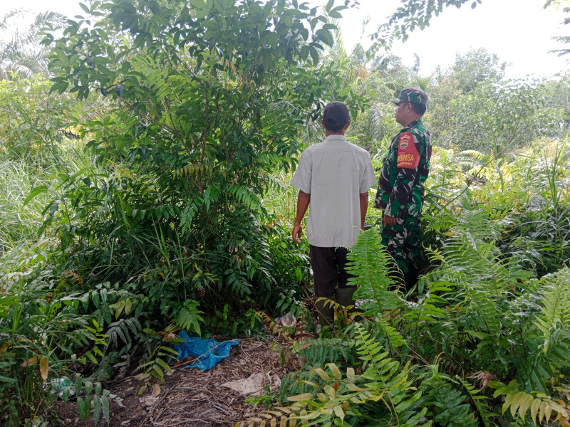 Babinsa Pangkalan Sesai Ajak Masyarakat Peduli Lingkungan dan Hindari Karhutla