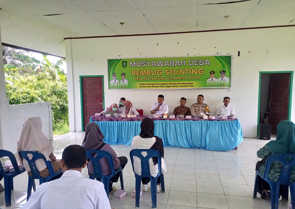 Pemdes Sri Tanjung Kecamatan Rupat, Gelar Rembuk Stunting Tahun 2022