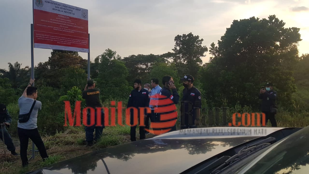 KLHK RI Segel PKS PT SIPP KM 6 Rangau, Kecamatan Mandau