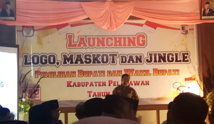 Jelang Pilkada, KPU Lounching Logo, Maskot dan Jingle Kabupaten Pelalwan