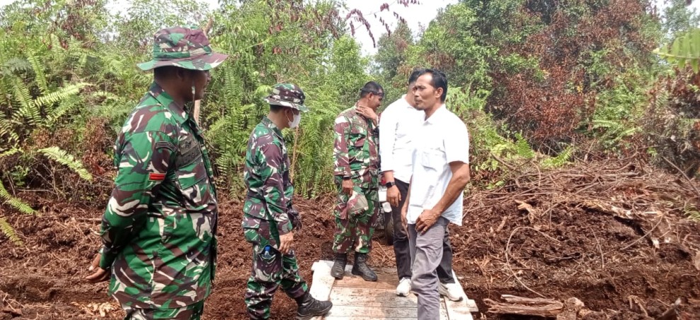 Tim Sosialisasi Karhutla Mabes TNI Sambangi Sungai Tengah, Dorong Penguatan Sumber Air