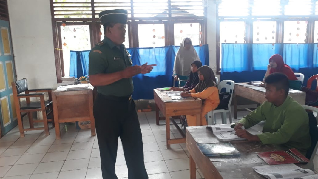 Pelda A Nababan Sambangi SDN 1 Untuk Berikan Edukasi Terkait Nilai-nilai Pancasila