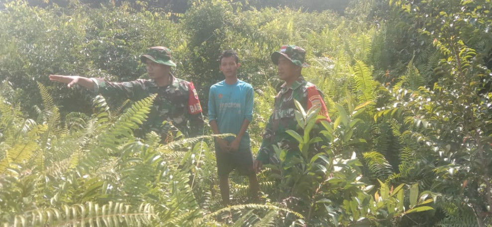 Pelaksanaan Giat Pencegahan Karhutla Oleh Serka Eri Efrianto