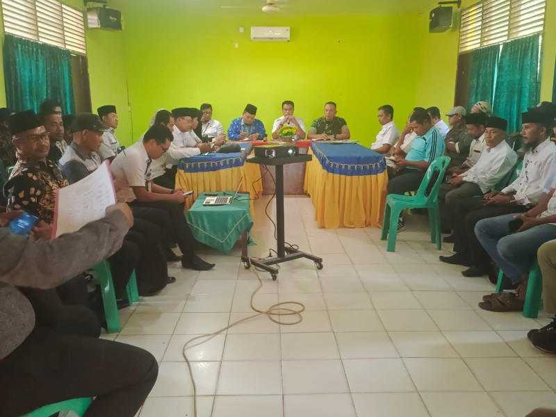 Rapat Koordinasi Jelang Perayaan HUT RI Dihadiri Oleh Danramil 02 BK