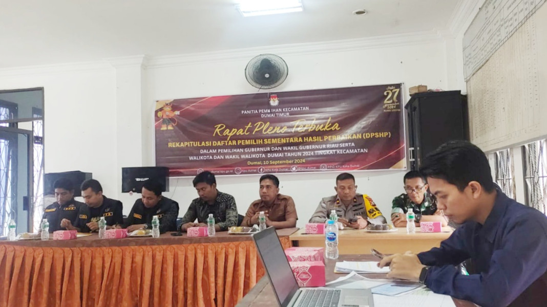 KPU Tak Hadiri Rakor Bersama Bawaslu Dumai,  Ditemukan Potensi Ribuan Pemilih Ganda