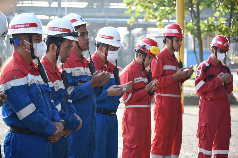 Start Up HCU Pasca Gangguan Operasional, PT KPI RU Dumai Gelar Doa Bersama