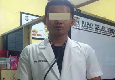 Dokter Gadungan Diamankan Polresta Pekanbaru