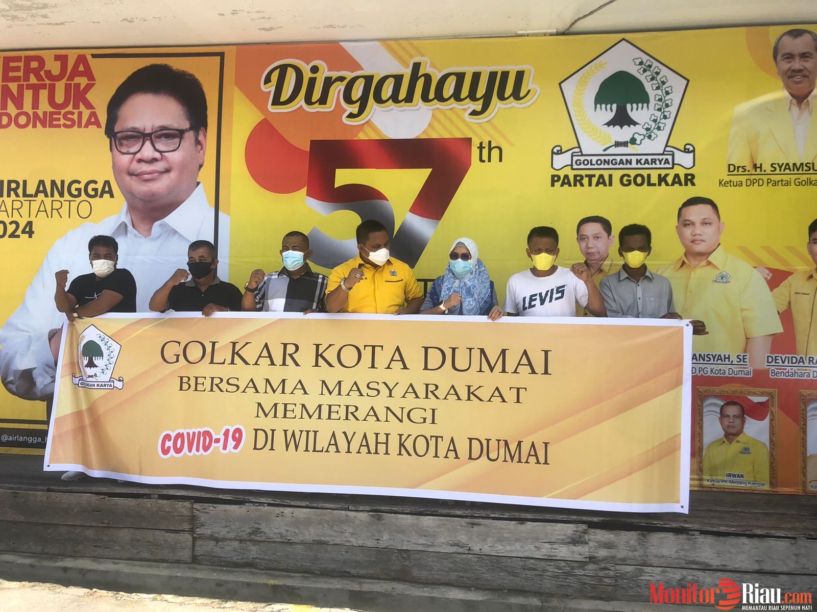 Dit Intelkam Polda Riau Silaturahmi ke DPD Partai Golkar Kota Dumai