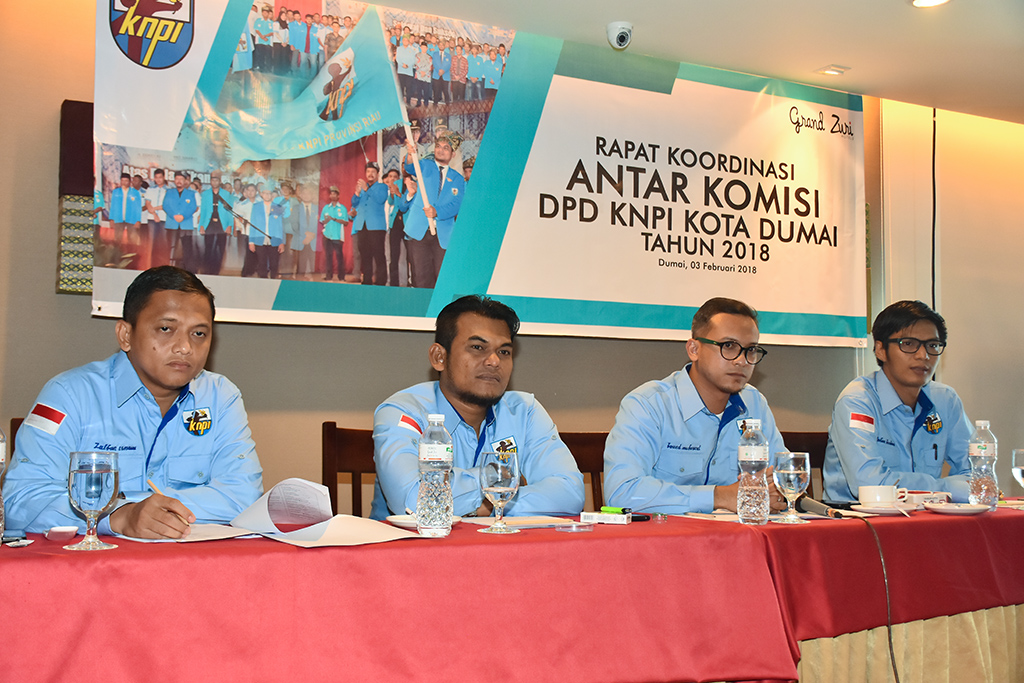 Rapat Koordinasi & Silaturrahmi Antar Komisi  DPD KNPI Kota Dumai Tahun 2018