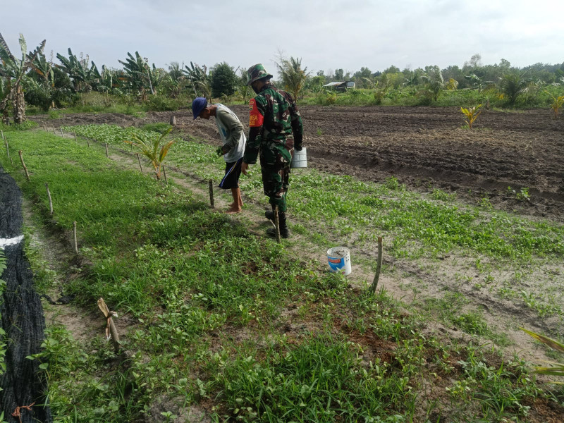 Sertu Boby Rahman Laksanakan Pendampingan Karya Nyata