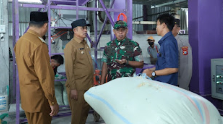 Pj Bupati Herman Launching Kegiatan Optimalisasi Lahan Kodim 0314/Inhil Tahun 2024