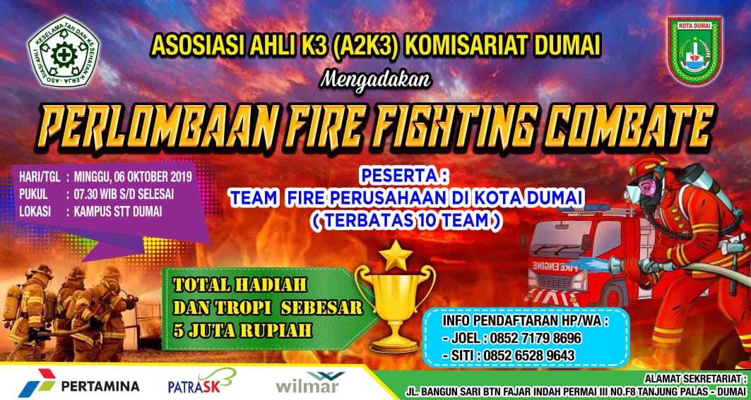 A2K3 Komisariat Dumai Akan Gelar Perlombaan Fire Fighting Combate