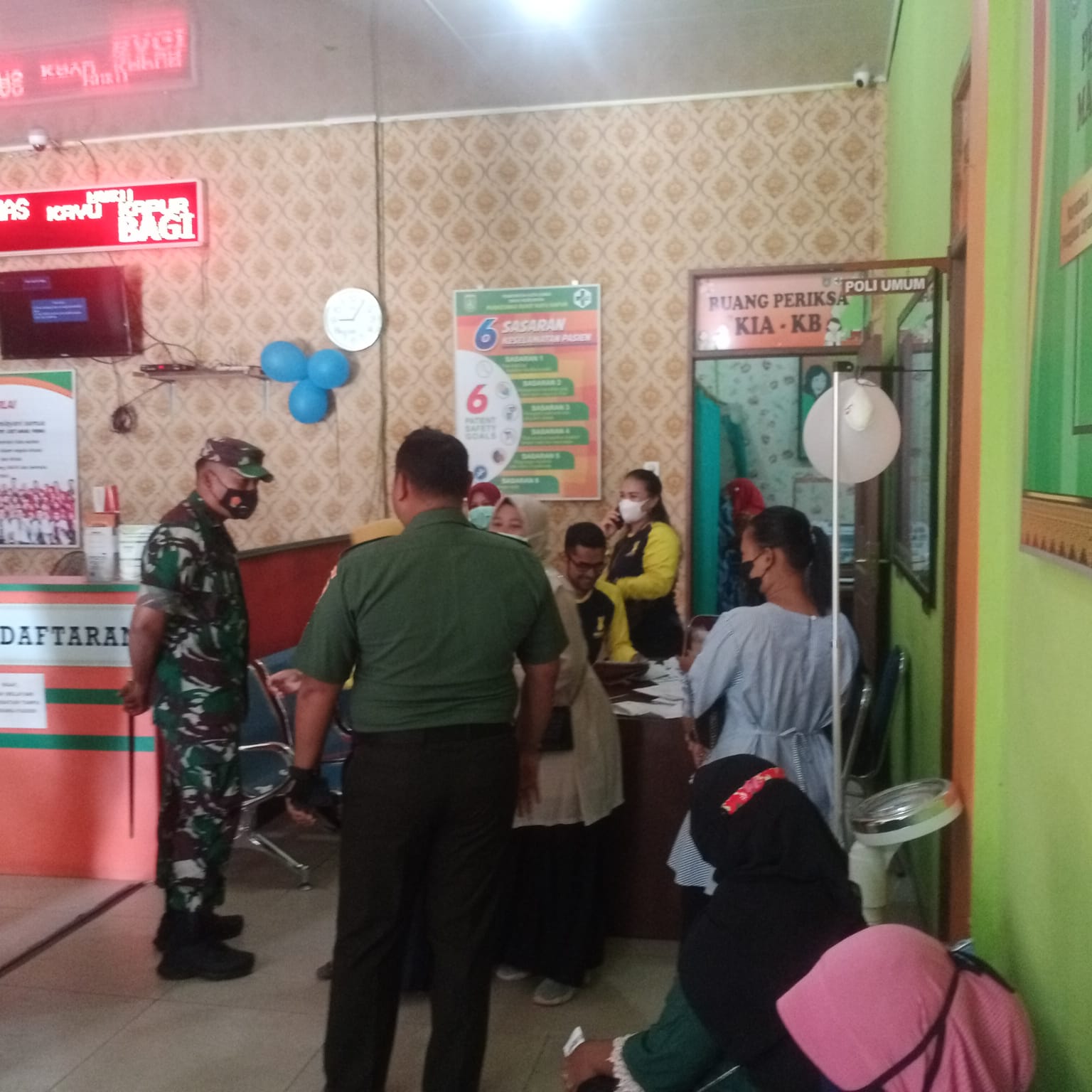 Sempena Hari Bhakti Kesehatan KB, Letkol Arh Hermansyah Tarigan Sambangi Puskesmas