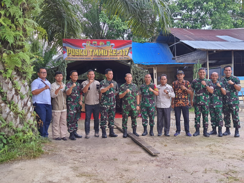 TMMD ke 117, Brigadir Jenderal TNI Refrizal Kunker ke Kelurahan Sei Geniot