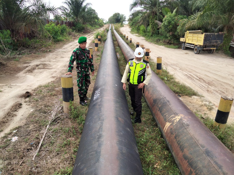 Koramil-01/Dumai Gelar Sosialisasi dan Patroli Penguatan Binter Bersama SKK Migas Sub Sektor