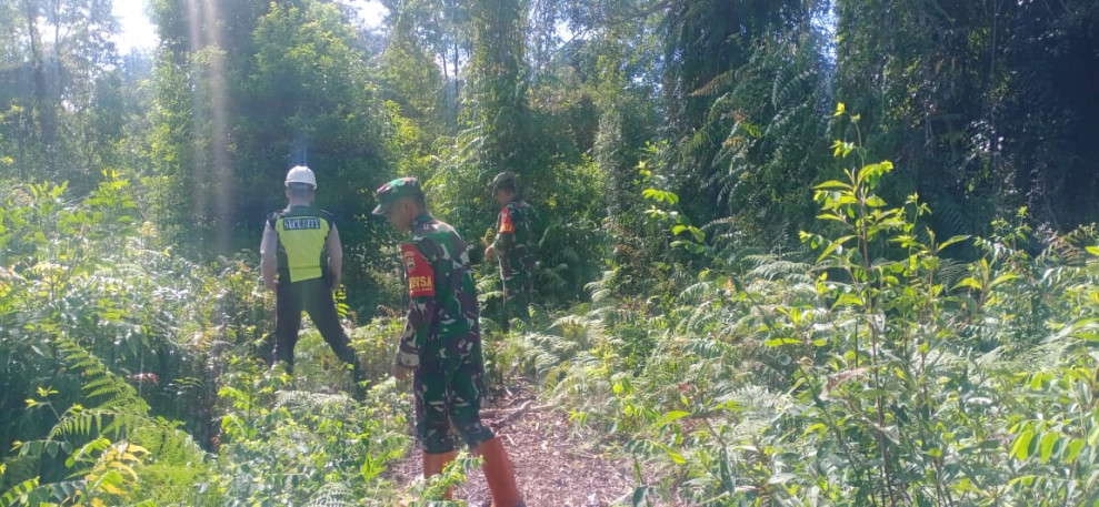 Giat Personil Koramil 06 Melakukan Patroli Cegah Karhutla