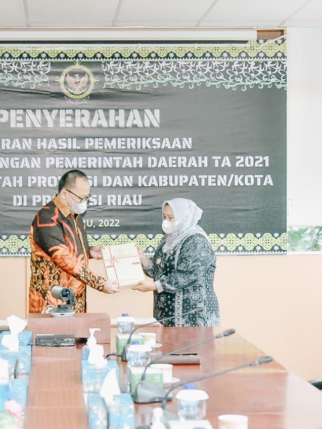 Pemkab Bengkalis Kembali Terima Opini WTP Ke 9 Kali Dari BPK-RI Perwakilan Riau