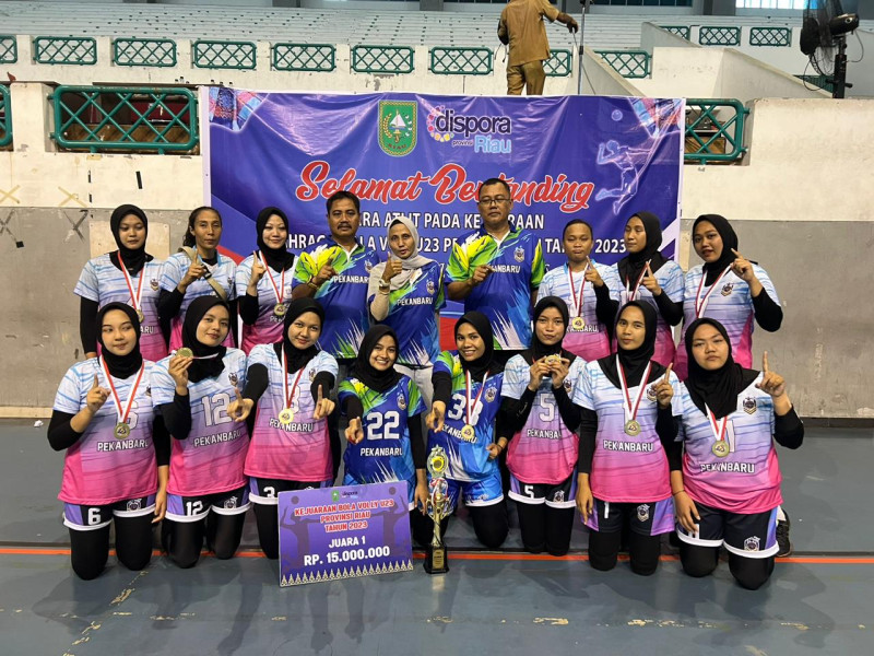 Tim Voli DIshub Pekanbaru Juara Turnamen Antar Klub U-23 se Riau