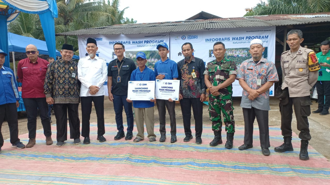 Dukung Pengembangan Air Bersih di Simpang Jepang, Peltu Cecep Komara Hadiri Launching Jaringan Air