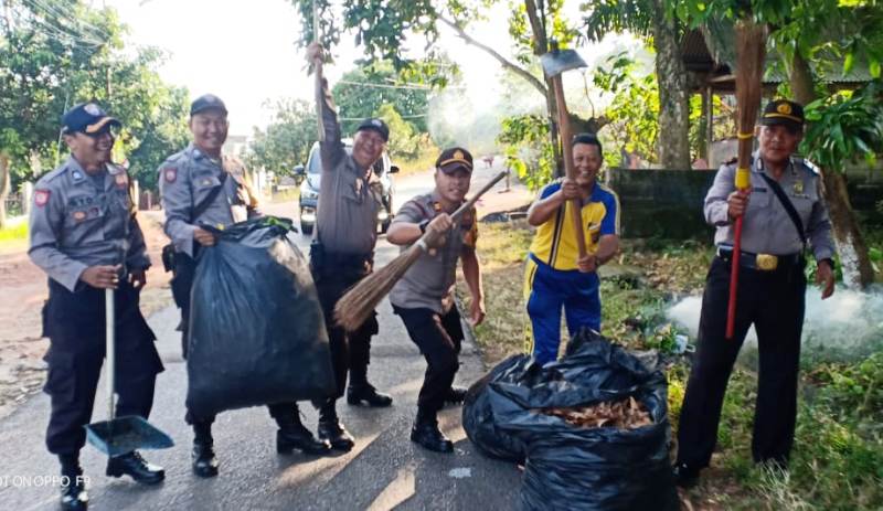 Polres Tanjungpinang Laksanakan Program Goro Minggu Bersih