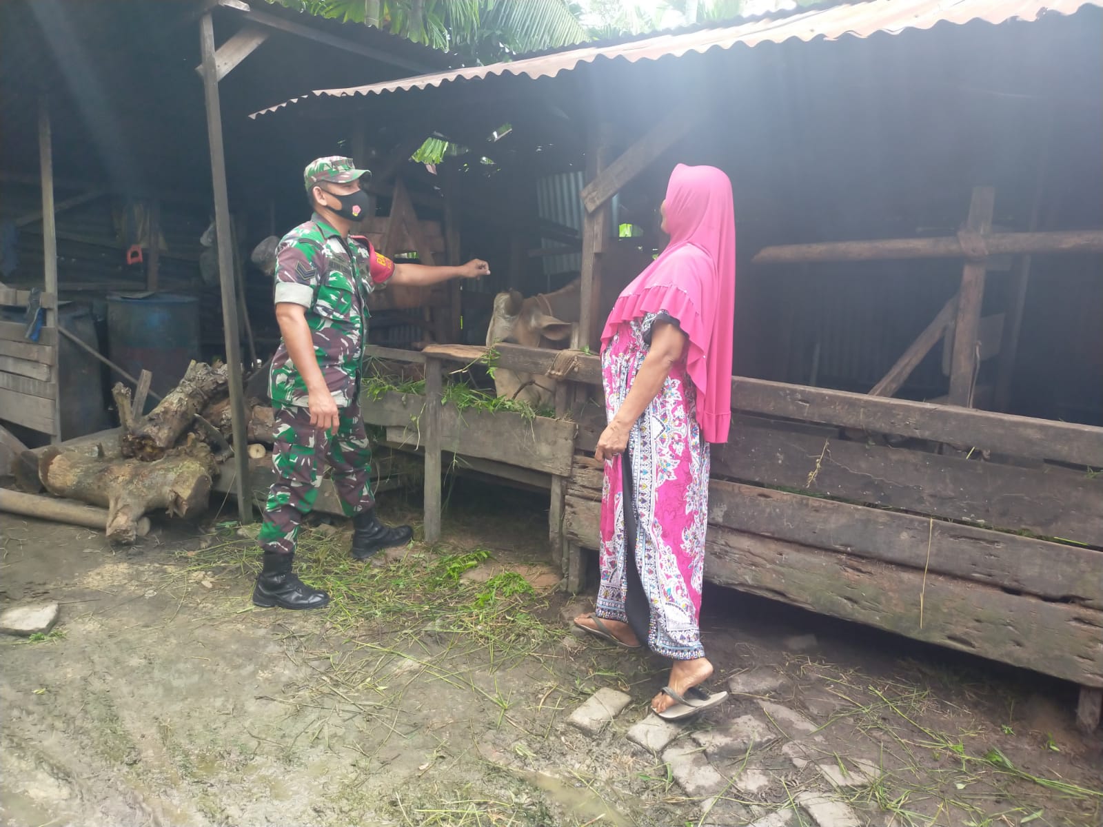 Sertu Arjuna Endar Laksanakan Sosialisasi Pencegahan PMK