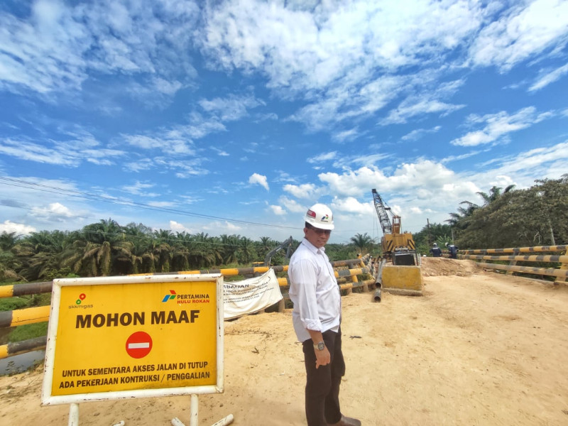 Perbaiki Jembatan South Bekasap Mandau, Upaya PHR Rajut Konektivitas dan Ekonomi Masyarakat