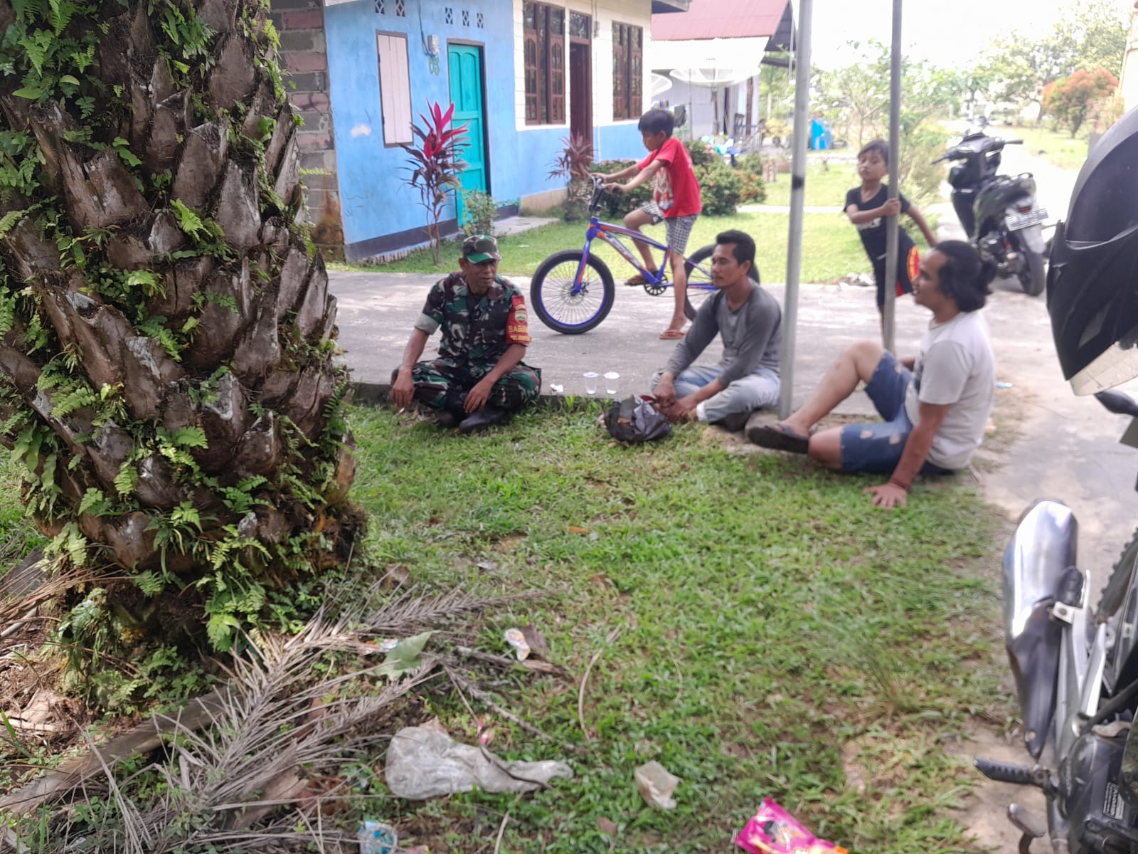 Sertu Aslim Lubis Berikan Pengarahan Mengenai Pencegahan Karhutla